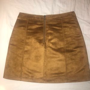 Tan Suede Skirt